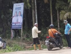 Lurah Teluk Dawan Pasang Spanduk RH Viral, Tim Haris-Sani Surati Bawaslu Tanjab Timur
