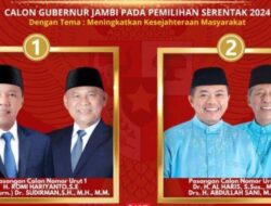 Malam Ini Debat Panas Cawagub Jambi 2024, Sudirman dan Abdullah Sani Akan Beradu Gagasan