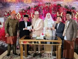 Gubernur Al Haris jadi Saksi Pernikahan Wakil Ketua DPRD Provinsi Jambi Icol dan Dina