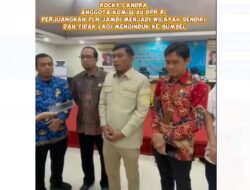 Kerja Nyata Anggota DPR RI Rocky Candra dari Gedung Senayan Jakarta untuk Masyarakat Jambi