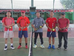 Jalin Silaturahmi, Korem 042/Gapu gelar pertandingan persahabatan Tenis Lapangan dengan Pengurus Pelti Provinsi Jambi