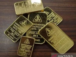 Harga Emas Antam pada Sabtu Turun Rp7.000 Jadi Rp1,587 Juta/Gram