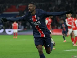 Hattrick Ousmane Dembele Bawa PSG Telan Brest 5-2