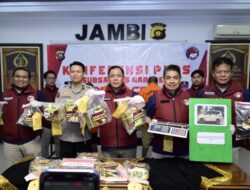 Polda Jambi Amankan Tiga Pengedar Narkoba Jaringan Internasional
