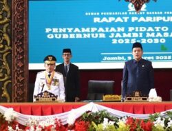 DPRD Provinsi Jambi Gelar Paripurna Penyampaian Pidato Sambutan Gubernur Periode 2025-2030